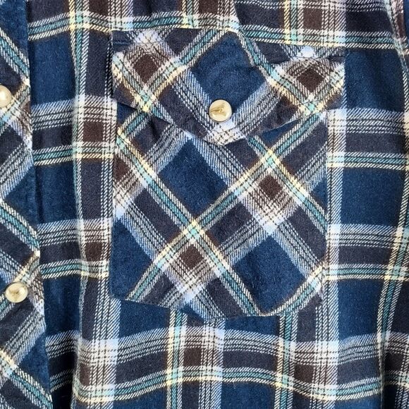 Guide Gear Field Tested L Button-Up Long Sleeve Plaid Flannel Western Style - Picture 3 of 10